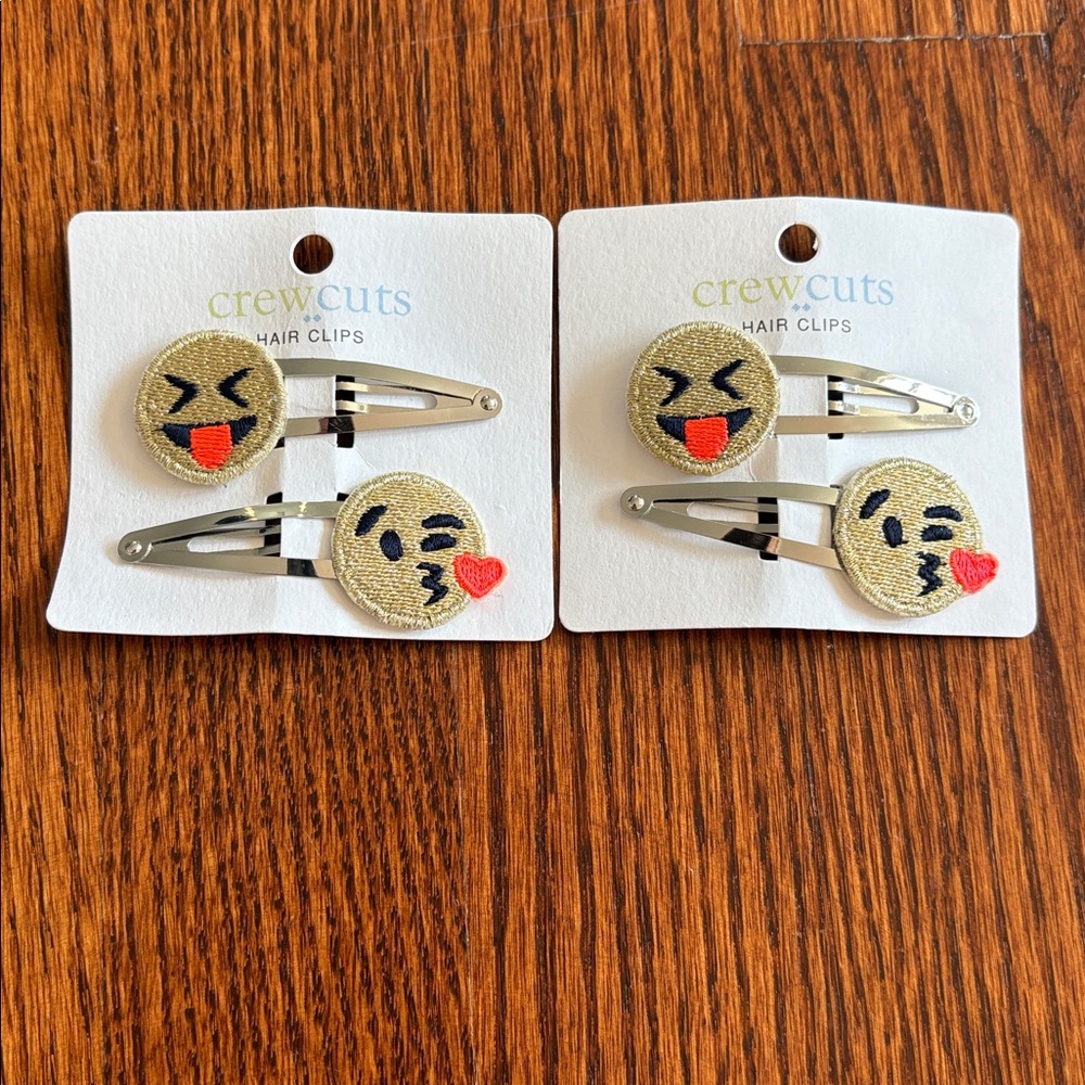 Nwt crewcuts hair clips 2 sets